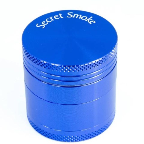 Secret Smoke Aluminium Grinder 4 Parts 40mm Blue